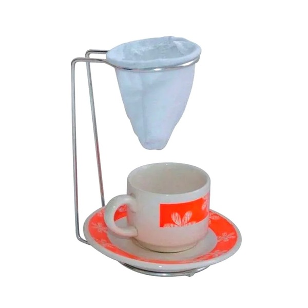 Suporte Para Coador De Café Expresso Mini E Coador De Pano