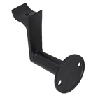 Suporte para Corrimão Tubular Alumínio Preto Fosco 10cm Settis
