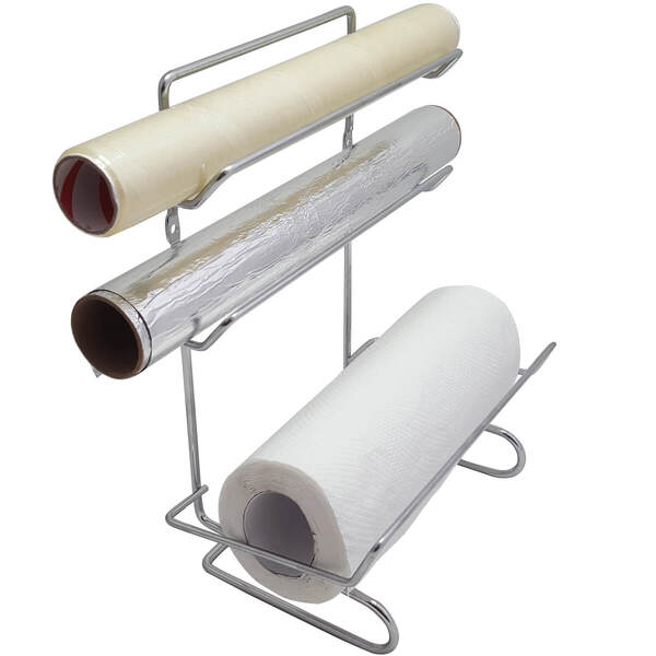 Suporte Para Cozinha Porta Papel Toalha Filme Alumínio