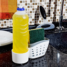 Suporte para Detergente e Esponja  Plástico Branco Arthi