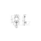 Suporte para Fixao de Vaso Sanitrio Suspenso Alvenaria 80mm Roca