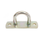 Suporte para Gancho 21x25x2mm Parafusar Aço Prata 1 peça