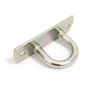 Suporte para Gancho 21x25x2mm Parafusar Aço Prata 1 peça