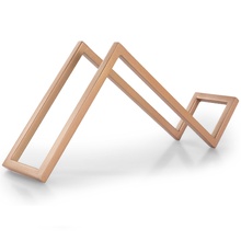 Suporte Para Garrafa De Vinho Frame Em Aço 30cm Forma Mesa Do