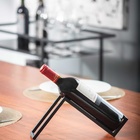 Suporte Para Garrafa De Vinho Frame Em Aço 30cm Forma Mesa Pr