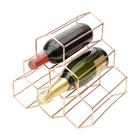 Suporte Para Garrafas De Vinho, Até 6 Garrafas, Ferro, Rosé