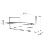 Suporte Para Impressora Com Nicho Preto Em Mdf