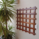 Suporte Para Jardim Vertical De Madeira Dobrável 80x80cm