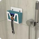 Suporte Para Lamina Barbear Porta Gilete Ventosa Branco Elg