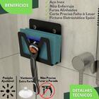 Suporte Para Lamina Barbear Porta Gilete Ventosa Preto Elg