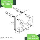 Suporte Para Lamina De Barbear Porta Gilete Inox Elg