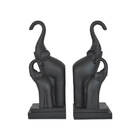 Suporte Para Livros Preto Elefantes 25 Cm