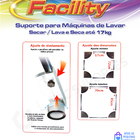 Suporte Para Máquina De Lavar/ Secar / Lava E Seca Facility 1