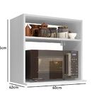 Suporte Para Micro-ondas E Forno Suspenso Luxo Branco