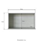Suporte Para Microondas 100% Mdf 80 Cm Casamia - Snow