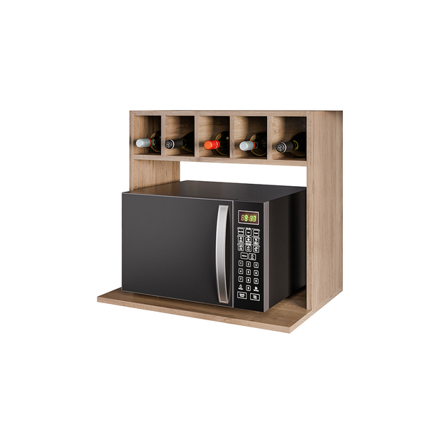 Suporte Para Microondas Com Nicho Adega Para Cozinha Emma 60c