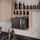 Suporte Para Microondas Com Nicho Adega Para Cozinha Emma 60c