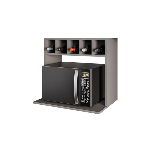 Suporte Para Microondas Com Nicho Adega Para Cozinha Emma 60c