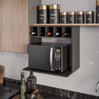 Suporte Para Microondas Com Nicho Adega Para Cozinha Emma 60c