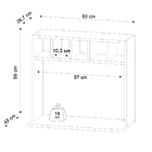 Suporte Para Microondas Com Nicho Adega Para Cozinha Emma 60c