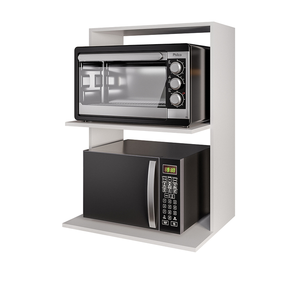 Suporte Para Microondas E Forno Nicho Suspenso Thai 60cm Branco M12 - D ...