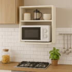 Suporte Para Microondas Forno Cozinha Nicho Suspenso Decorati