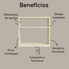 Suporte Para Microondas Forno Cozinha Nicho Suspenso Decorati