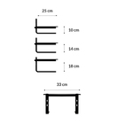 Suporte Para Monitor 3 Níveis Ajustável Vidro Fumê - Wp