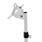 Suporte Para Monitor Altura Ajustável Regulagens Branco Aço -