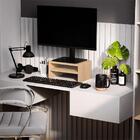 Suporte Para Monitor Base De Mesa Carvalho Madeira