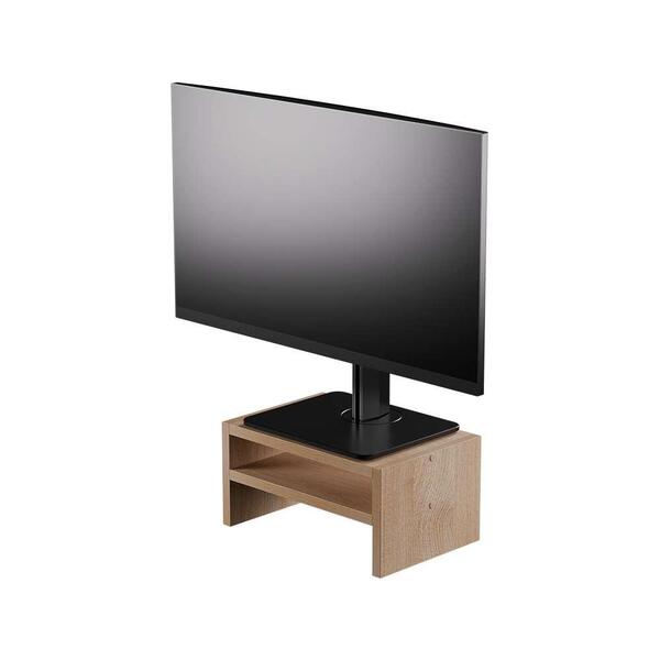 Suporte Para Monitor Base De Mesa Carvalho Madeira
