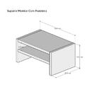 Suporte Para Monitor Base De Mesa Freijó Madeira