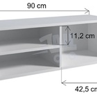 Suporte Para Notebook Branco Parede Organizador Suspenso