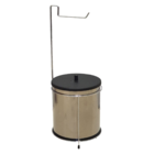 Suporte Para Papel Higiênico Com Lixeira 6,3l Martinazzo Crom