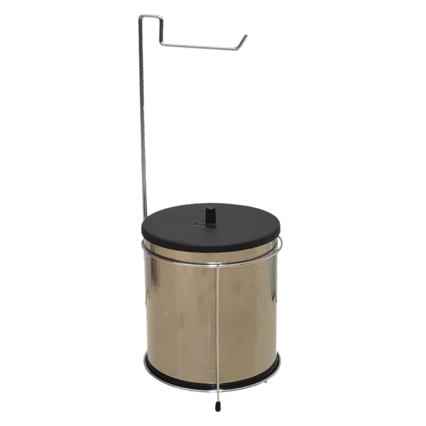 Suporte Para Papel Higiênico Com Lixeira 6,3l Martinazzo Crom