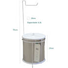 Suporte Para Papel Higiênico Com Lixeira 6,3l Martinazzo Crom