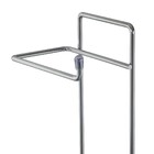 Suporte Para Papel Higiênico Com Lixeira Basculante Prata 5 L