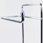 Suporte Para Papel Higiênico Com Lixeira Basculante Prata 5 L