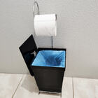 Suporte Para Papel Higiênico Com Lixeira De Chão Banheiro Pre