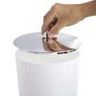 Suporte Para Papel Higiênico Cromado Com Lixeira 5 Litros - B