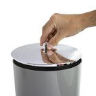 Suporte Para Papel Higiênico Cromado Com Lixeira 5 Litros - C