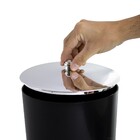 Suporte Para Papel Higiênico Cromado Com Lixeira 5 Litros - P