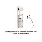 Suporte Para Papel Higienico De Chao/parede Cobre Future 1609