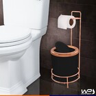 Suporte Para Papel Higiênico Lixeira Bascula Circular 5 Litro