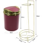 Suporte Para Papel Higiênico Lixeira Basculante 5 Litros - Do