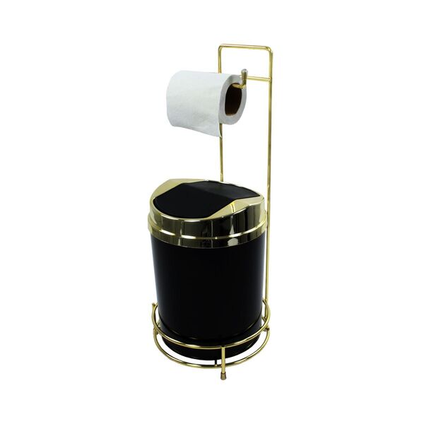 Suporte Para Papel Higiênico Lixeira Basculante 5 Litros - Do