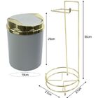 Suporte Para Papel Higiênico Lixeira Basculante 5 Litros - Do