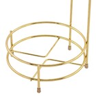 Suporte Para Papel Higiênico Lixeira Basculante Dourada Circu