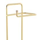 Suporte Para Papel Higiênico Lixeira Basculante Dourada Circu