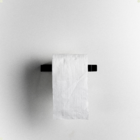 Suporte Para Papel Higiênico Papeleiro De Parede Line Preto P